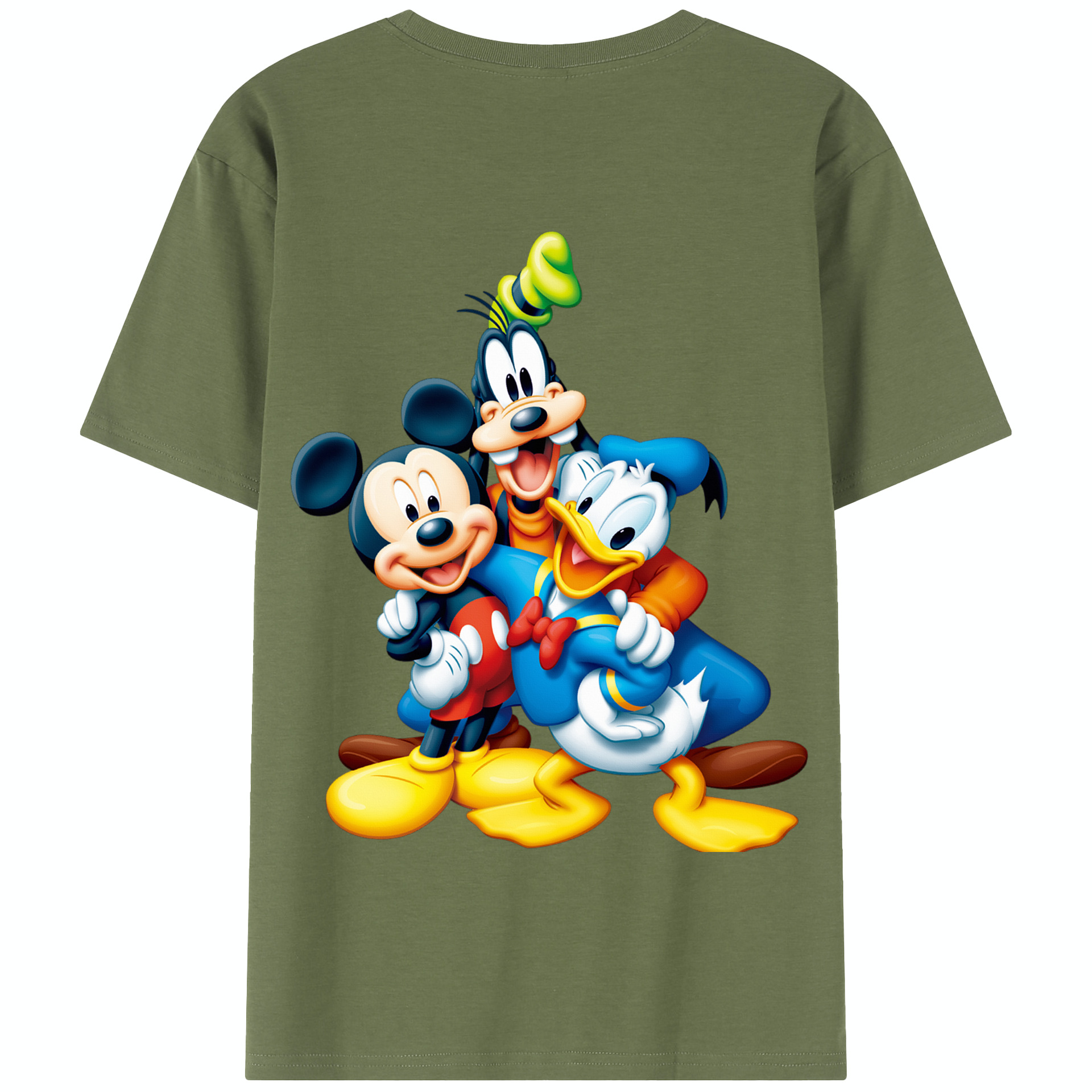 （画像用） ミッキーマウス Mickey Mouse 綿100％半袖Tシャツ（背面プリント）